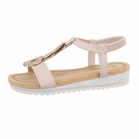 Damen Keilsandaletten - beige