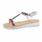 Damen Keilsandaletten - silver