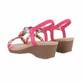Damen Keilsandaletten - fushia