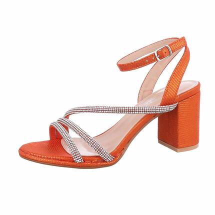 Damen Sandaletten - orange Gr. 41