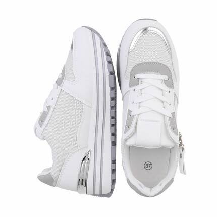 Damen Keilabsatz-Sneakers - white