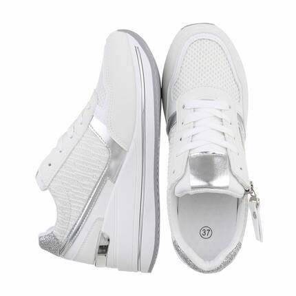 Damen Keilabsatz-Sneakers - white