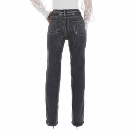Damen High Waist Jeans von Laulia - DK.grey