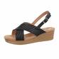 Damen Keilsandaletten - black