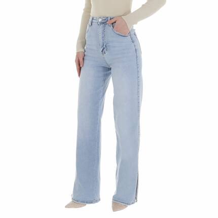 Damen High Waist Jeans von Laulia - LT.blue