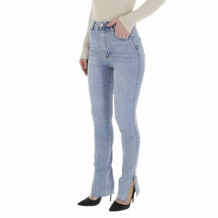 Damen High Waist Jeans von Laulia - L.blue