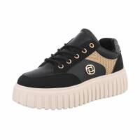 Damen Low-Sneakers - black Gr. 38