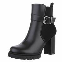 Damen High-Heel Stiefeletten - black