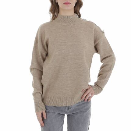 Damen Strickpullover von Emma & Ashley - beige