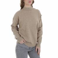 Damen Strickpullover von Emma & Ashley - beige