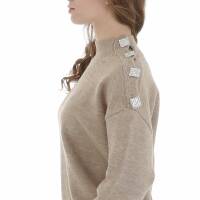 Damen Strickpullover von Emma & Ashley - beige