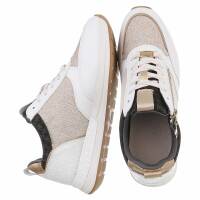 Damen Low-Sneakers - beige