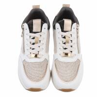 Damen Low-Sneakers - beige