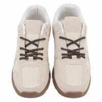 Damen Low-Sneakers - beige