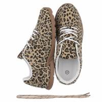 Damen Low-Sneakers - leopard