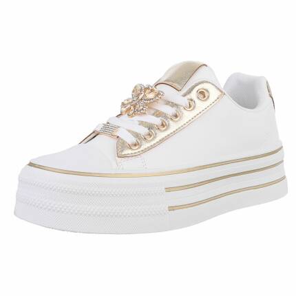 Damen Low-Sneakers - gold