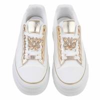 Damen Low-Sneakers - gold