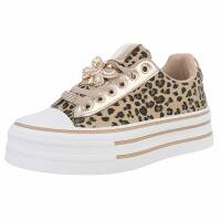 Damen Low-Sneakers - leopard