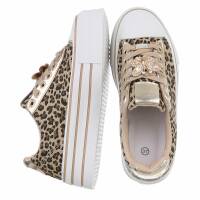 Damen Low-Sneakers - leopard