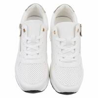 Damen Keilabsatz-Sneakers - white