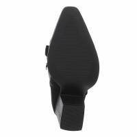 Damen Western- & Bikerboots - blacksuede