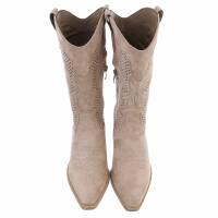 Damen Western- & Bikerboots - khakisuede