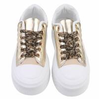 Damen Low-Sneakers - gold