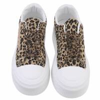 Damen Low-Sneakers - leopard