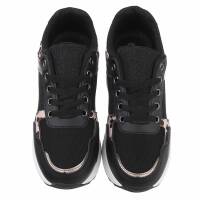 Damen Keilabsatz-Sneakers - black