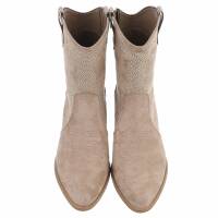 Damen Western- & Bikerboots - khakisuede