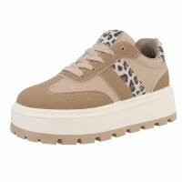 Damen Low-Sneakers - khaki