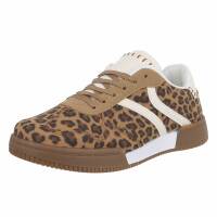 Damen Low-Sneakers - leopard