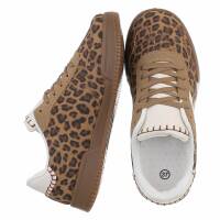 Damen Low-Sneakers - leopard