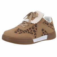 Damen Low-Sneakers - leopard