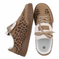 Damen Low-Sneakers - leopard
