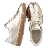 Damen Low-Sneakers - gold