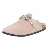 Damen Pantoletten - beige