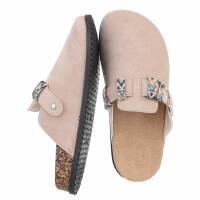 Damen Pantoletten - beige