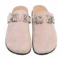 Damen Pantoletten - beige