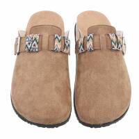 Damen Pantoletten - khaki