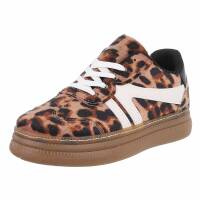 Damen Low-Sneakers - leopard