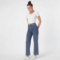 Damen High Waist Jeans von Laulia - blue
