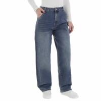 Damen High Waist Jeans von Laulia - blue