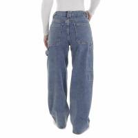 Damen High Waist Jeans von Laulia - blue