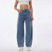 Damen High Waist Jeans von Laulia - blue