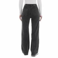 Damen High Waist Jeans von Laulia - black