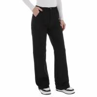 Damen Hose in Lederoptik von Laulia - black