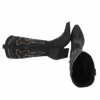Damen Western- & Bikerboots - black