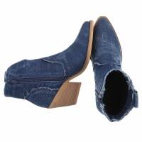 Damen Western- & Bikerboots - dblue