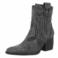 Damen Western- & Bikerboots - blackjeans
